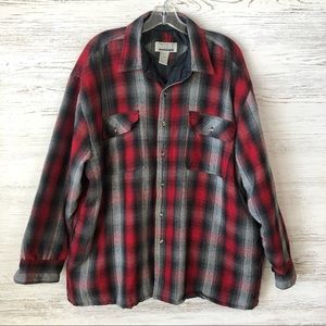 *3/$20* Wool Plaid Insulated Shirt Jacket Shacket 2X